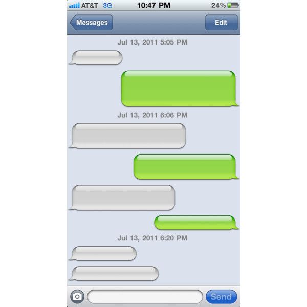 600x600 Smartphone Blank Sms Text Mobile Message Bubbles Vector Set