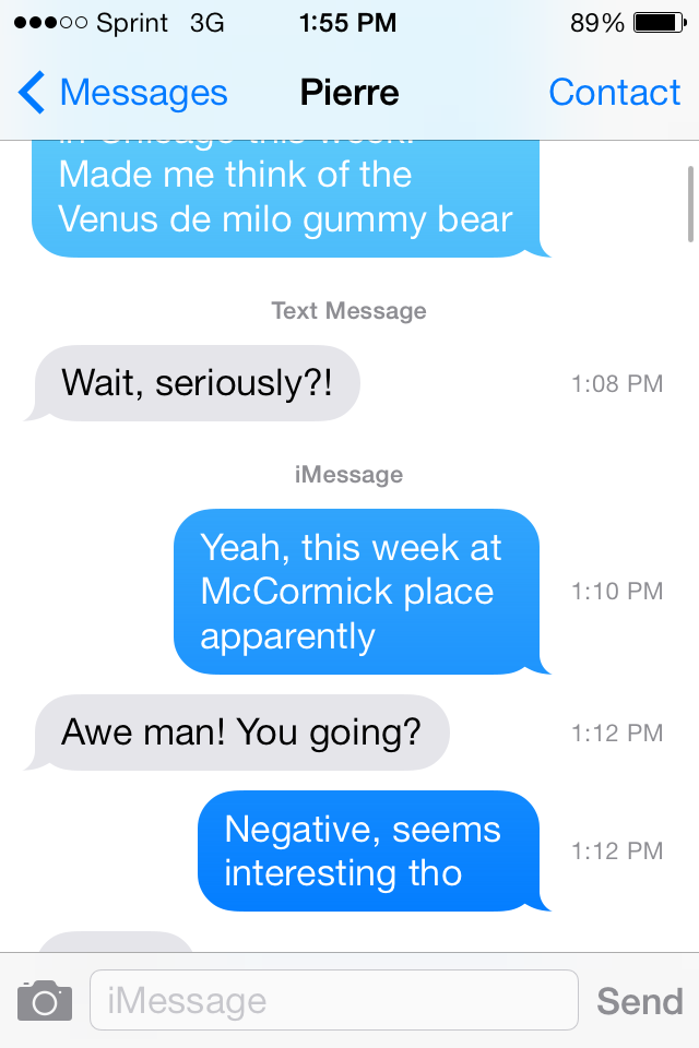 640x960 Ios 7 See The Timestamp On Every Messages Bubble