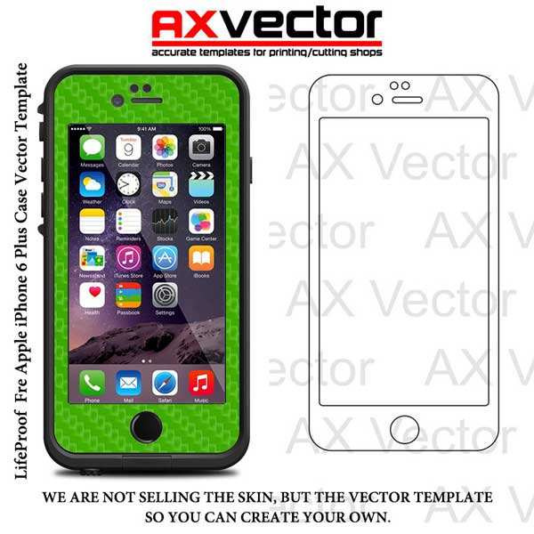 600x600 Lifeproof Fre Iphone 6 Plus Vector Template