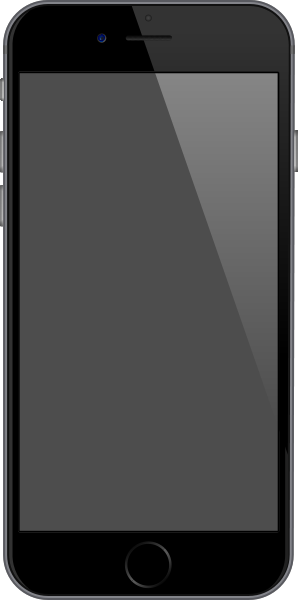 298x600 Iphone 6 Space Gray Vector Data For Free. Svg(Vector)public