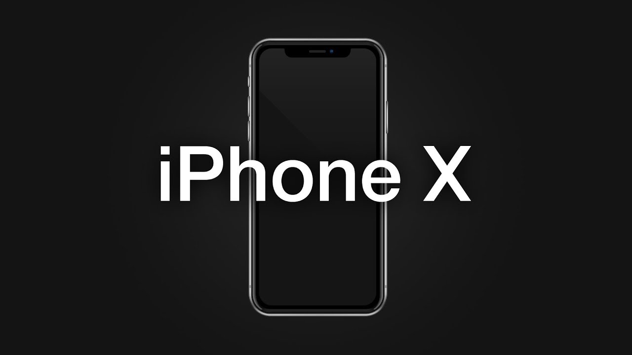 1280x720 Iphone X Vector Mockup