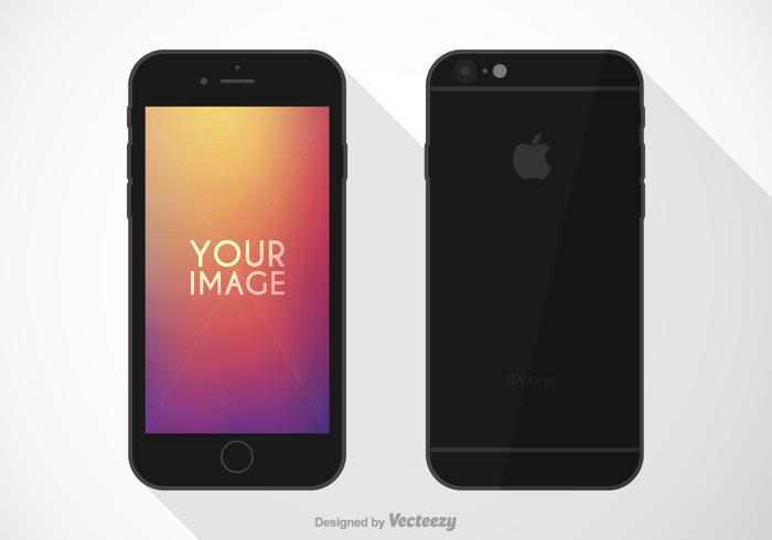 700x490 Flat Iphone 6 Vector Mockup