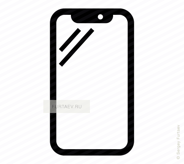 620x553 Iphone X Vector Icon