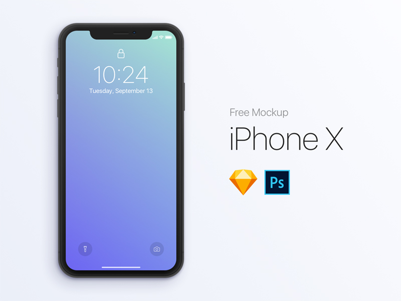 800x600 Iphone X Mockup Freebie