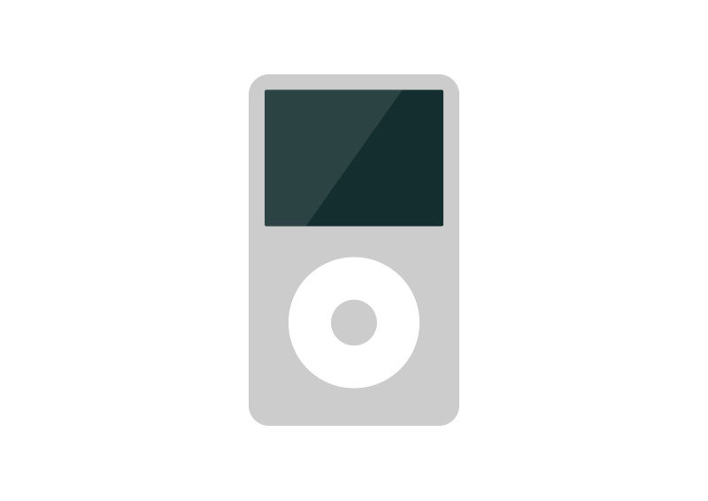 800x566 Ipod Classic Flat Vector Icon