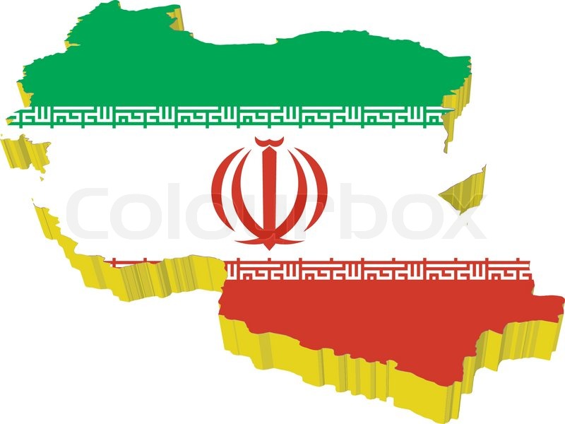 800x600 Vectors 3d Map Of Iran Stock Vector Colourbox