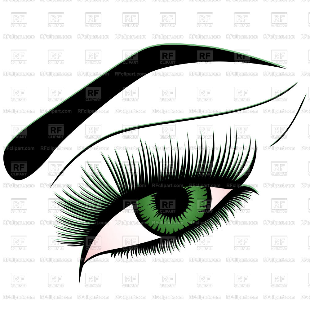 1000x1000 Human Eye With Green Iris Vector Image Vector Artwork Of Beauty