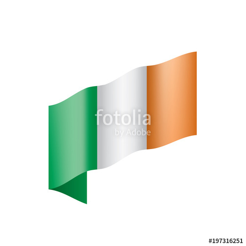 500x500 Ireland Flag, Vector Illustration Stock Image And Royalty Free