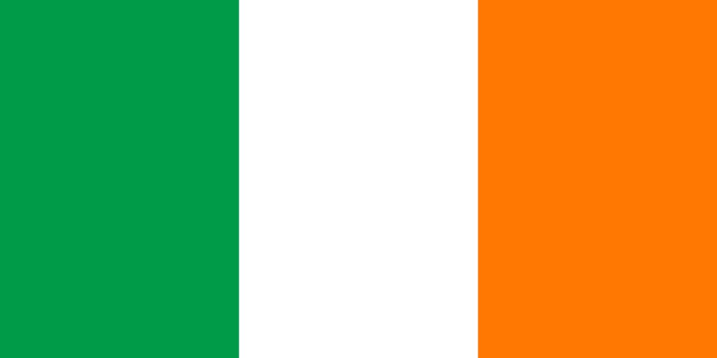 1024x512 Ireland Flag Vector