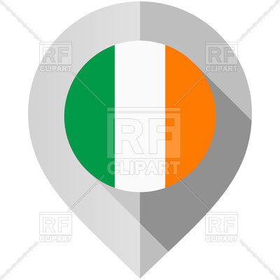 400x400 Map Pin With Ireland Flag Vector Image Vector Artwork Of Flags