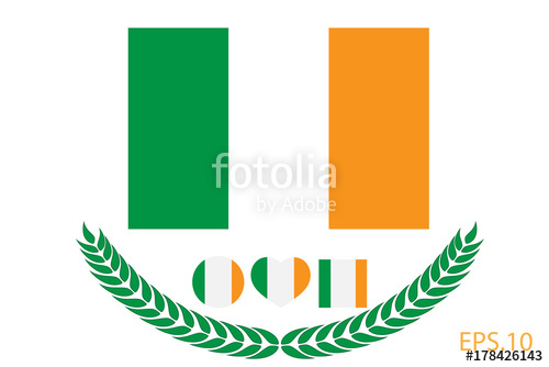 500x334 Ireland Flag Vector Illustration. Ireland Flag. National Flag Of