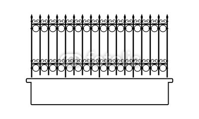 400x240 Iron Fence Vector Illustration Buy Photos Ap Images Detailview