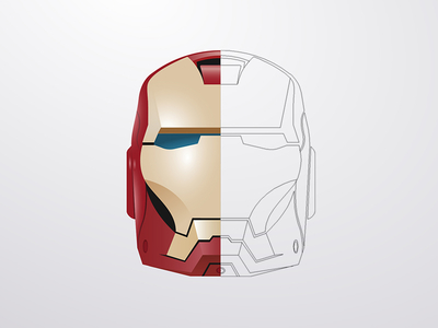 400x300 Iron Man Vector Mask