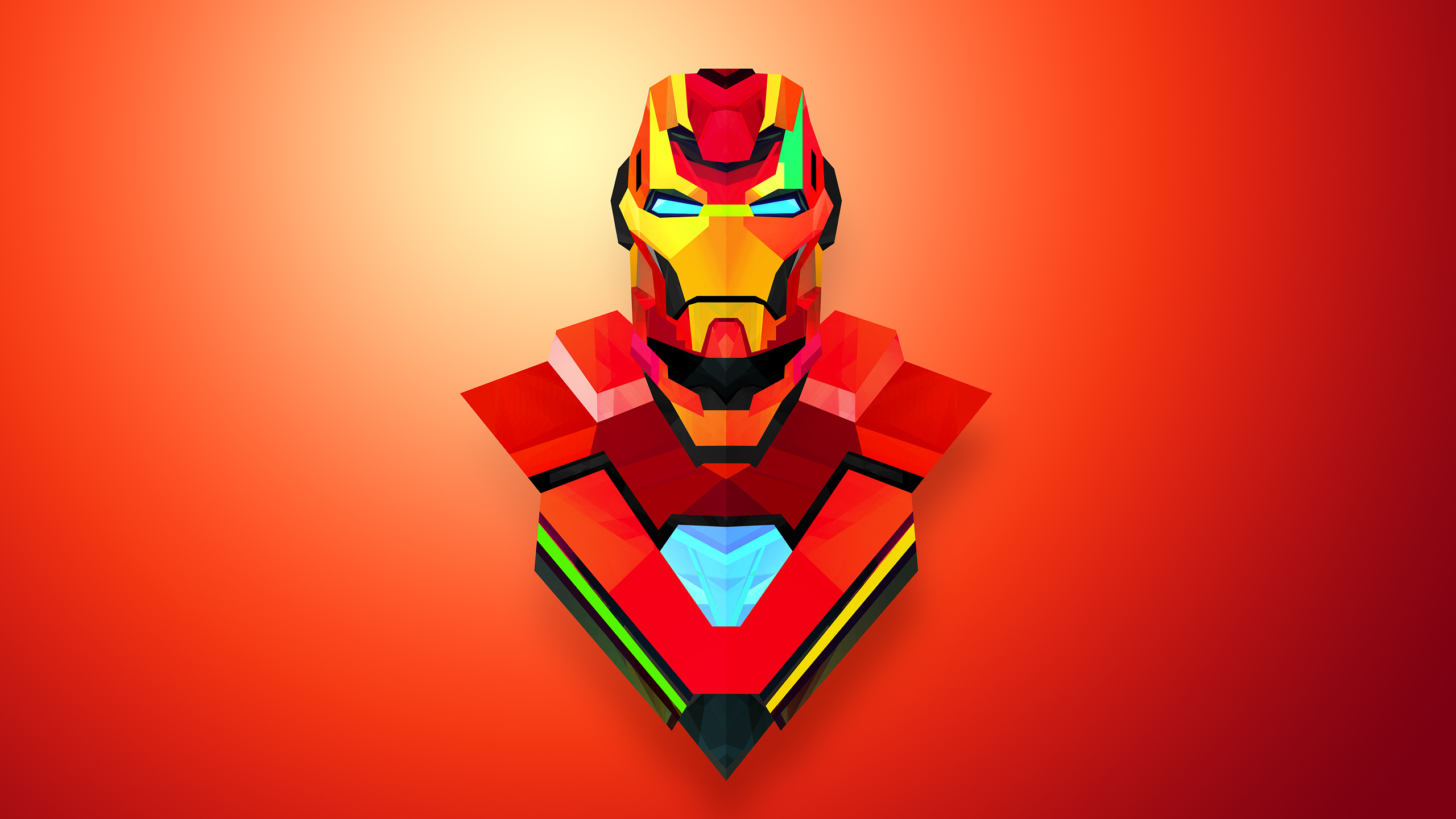 2560x1440 Wallpaper Heroes Comics Iron Man Hero Fantasy Vector 2560x1440