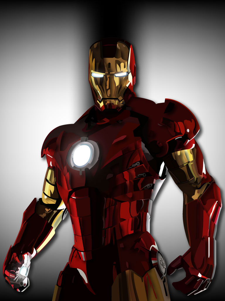 768x1024 Iron Man Vector By Graysource