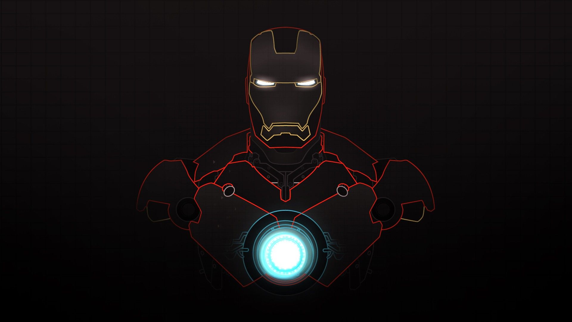 1920x1080 Iron Man Vector Artwork Marvel Comics Graphic Art 1920x1080