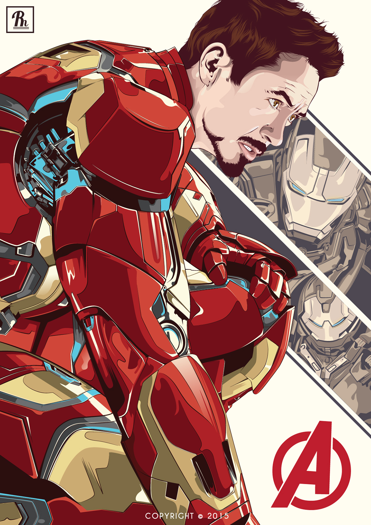 1200x1697 Robert Downey, Jr. Iron Man On Behance