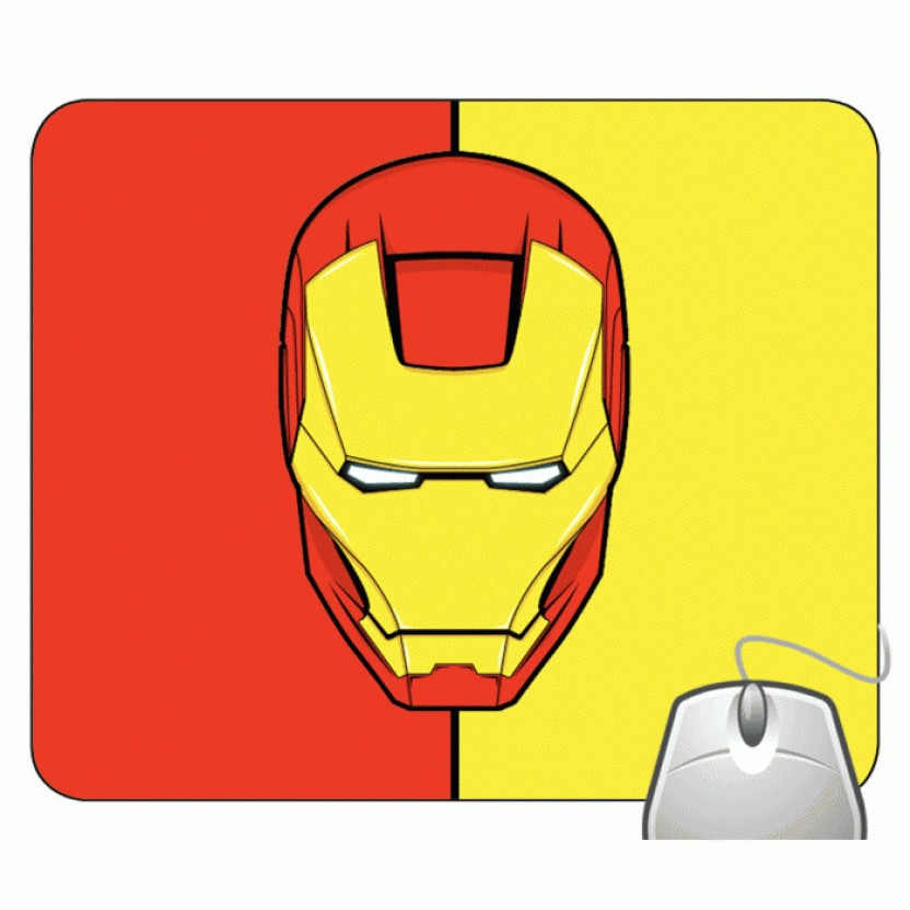 832x832 Headturnerz Iron Man Vector Art Mousepad