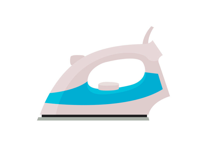 800x566 Iron Flat Vector Illustration