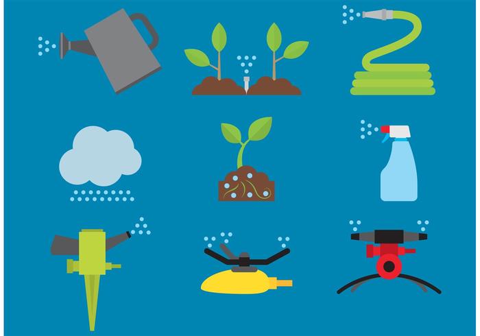 700x490 Garden And Irrigation Vector Icons