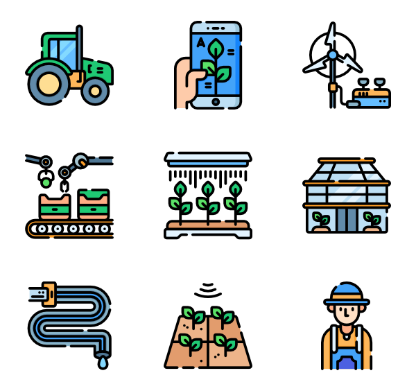 600x564 Irrigation Icons