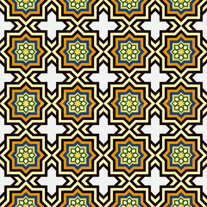800x800 Islam Style Background, Geometric Seamless Pattern, Islamic