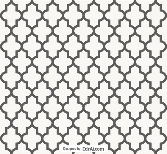 550x507 Seamless Pattern Vector In Islamic Style Free Download Cdr Ai Eps