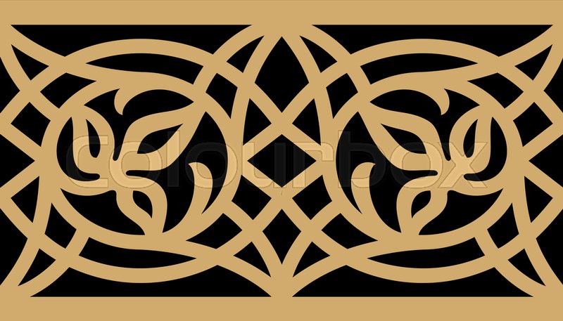 800x457 Arabic Floral Seamless Border. Traditional Islamic Design. Mosque