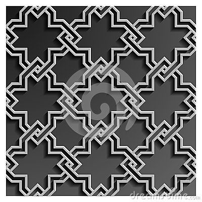 400x400 3d Islamic Geometric Pattern Background Vector