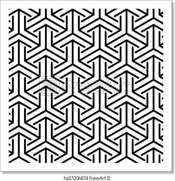 561x581 Free Art Print Of Islamic Pattern. Background With Seamless Vector