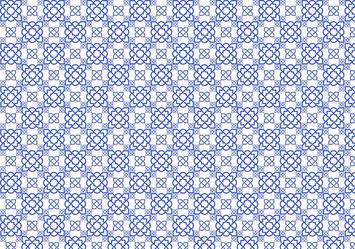 700x490 Outline Islamic Pattern Vector