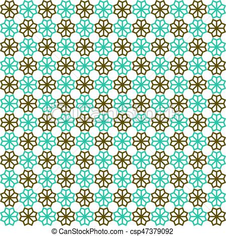 450x470 Seamless Islamic Pattern Vector Illustration Eps Vectors