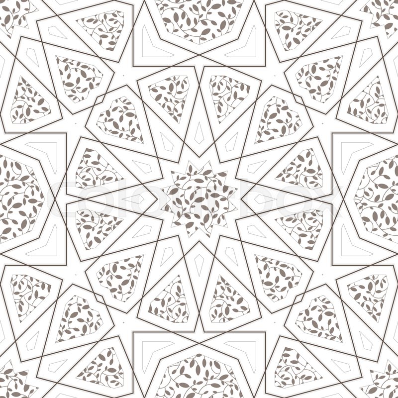 800x800 Classic Islamic Seamless Pattern. Vector Illustration Arabic