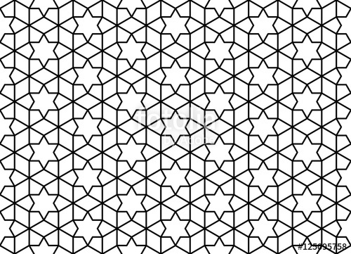 500x361 Arabic Background Repetitive Background. Islamic Vector Grid Tex