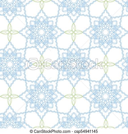 450x470 Arabic Seamless Pattern. Ramadan Kareem Islamic Vector Background
