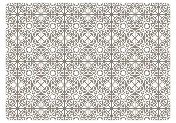 700x490 Gray Islamic Vector Pattern