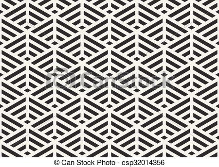 450x344 Vector Black And White Seamless Triangle Lines Isometric Grid