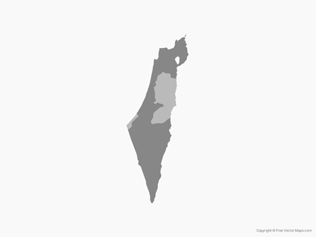 460x345 Vector Maps Of Israel Free Vector Maps