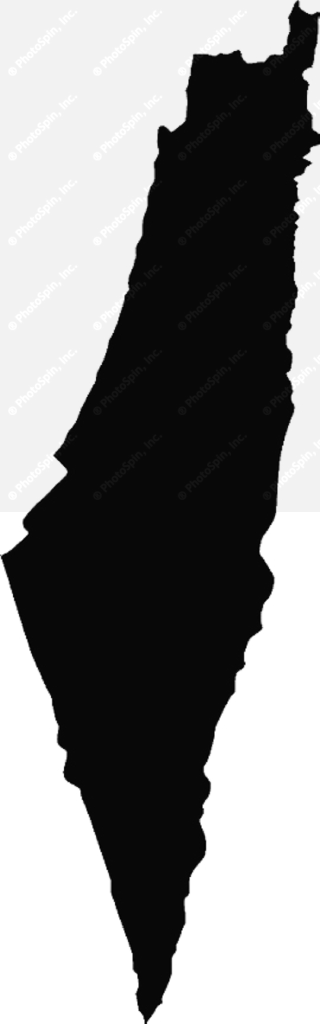 640x2048 Palestine Map Clipart