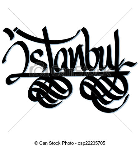 450x470 Istanbul Hand Lettered Urban Typography Design.