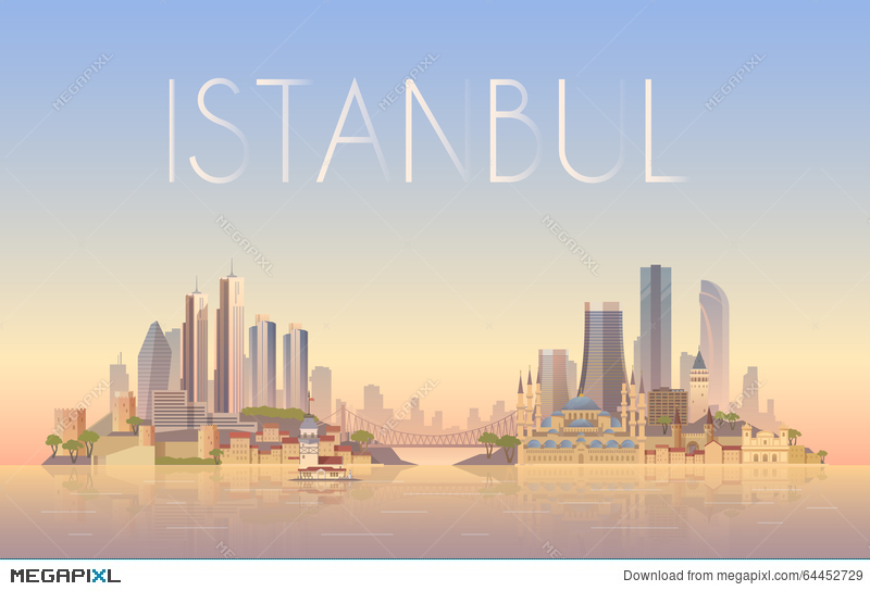 800x544 Istanbul. Vector Illustration. Illustration 64452729