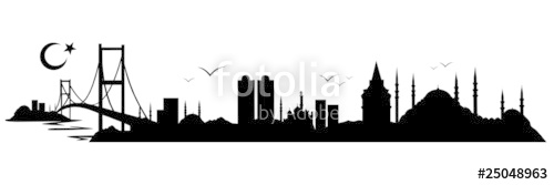 500x167 Skyline Istanbul Stock Image And Royalty Free Vector Files On