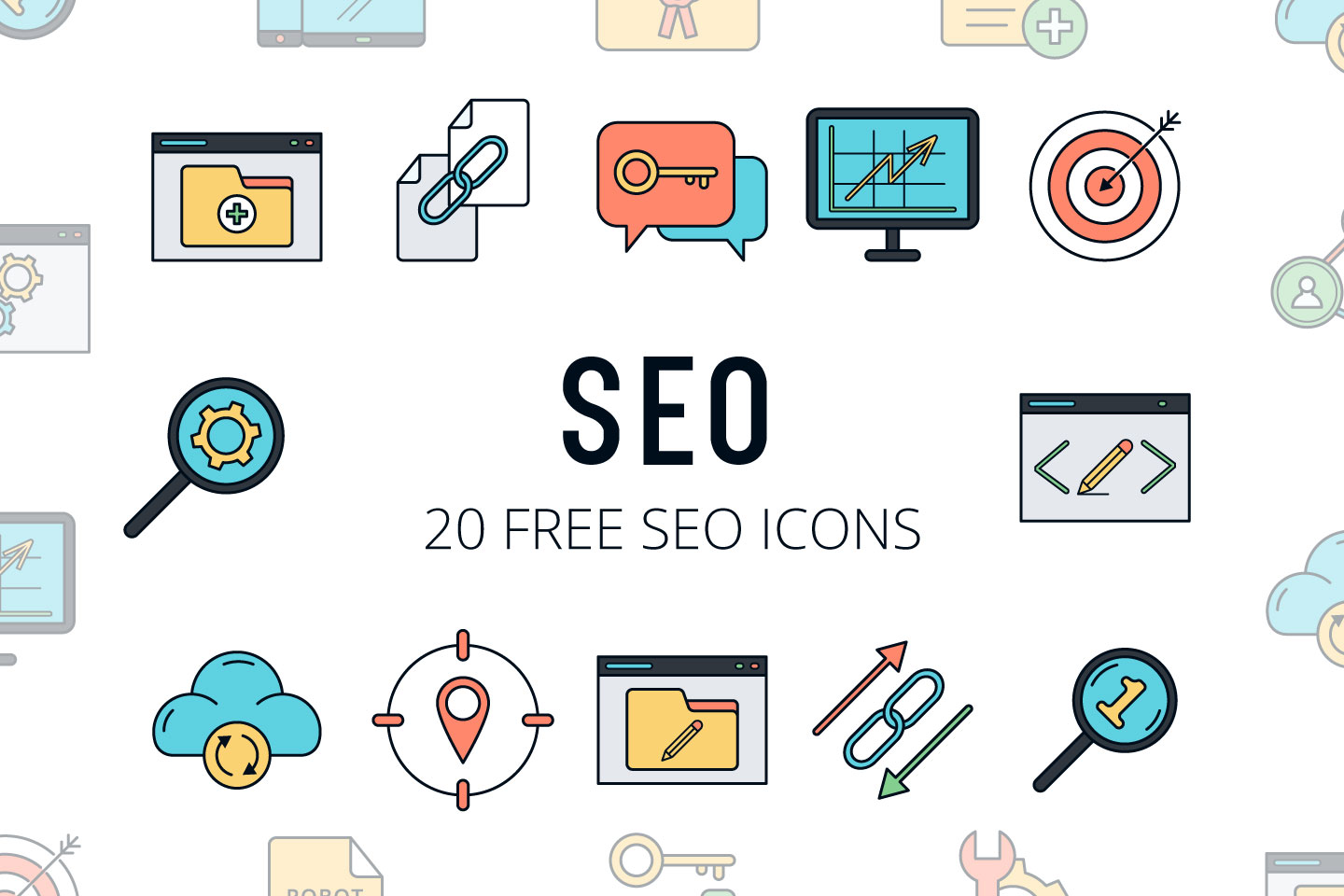 1440x960 Seo Vector Free Icon Set