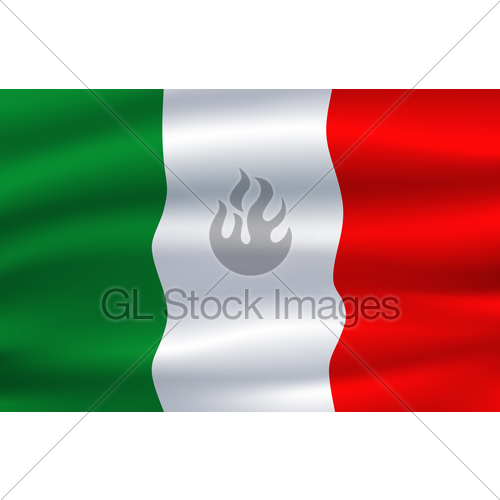 500x500 Italy Flag. Vector Italian National Symbol Gl Stock Images