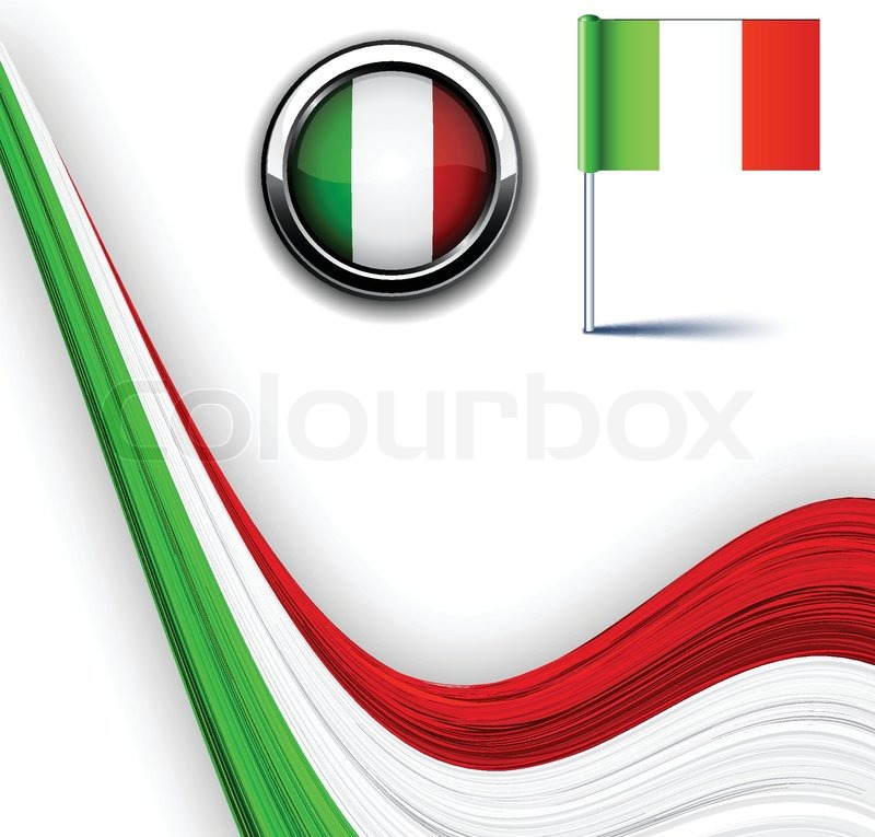 800x765 Vector Illustration Of National Italian Flag Stock Vector