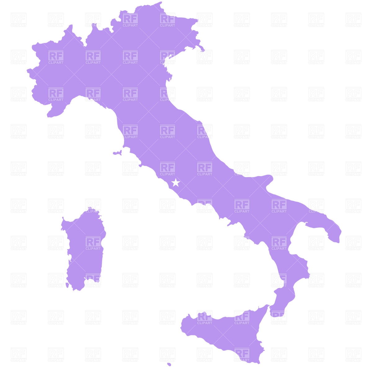 1200x1200 Italy Map Outline Vector Image Vector Artwork Of Signs, Symbols
