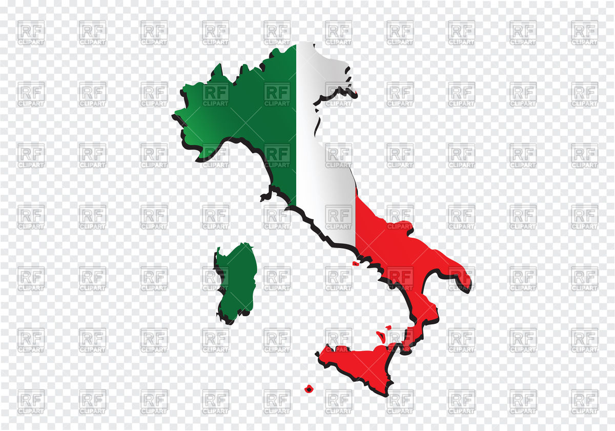 1200x841 Italy Map Outline And Flag Vector Image Vector Artwork Of Signs