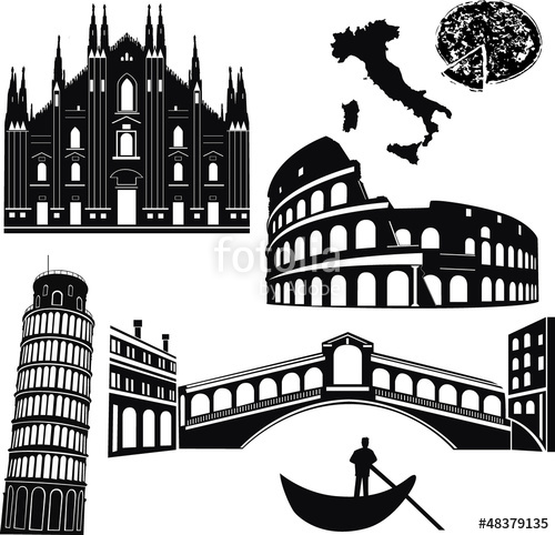 500x482 Italy 7 Piece Isolated Vector Stock Image And Royalty Free Vector