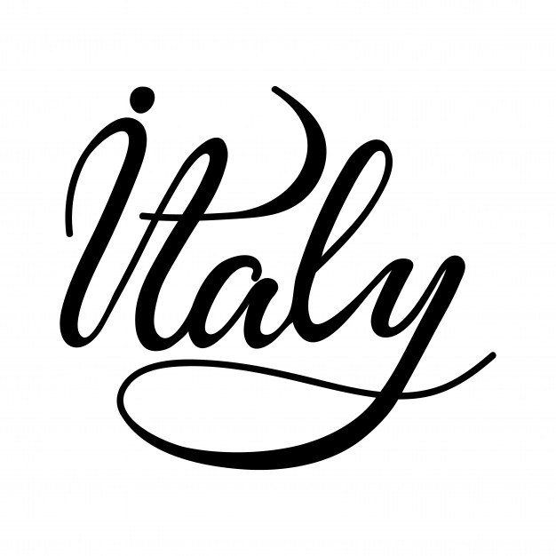 626x626 Lettering Italy. Vector Illustration. Vector Premium Download