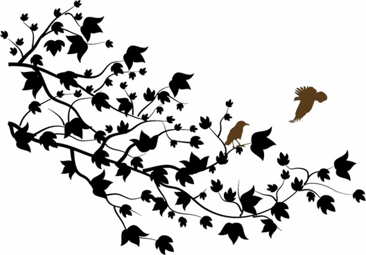 528x368 Ivy Clipart Silhouette ~ Frames ~ Illustrations ~ Hd Images